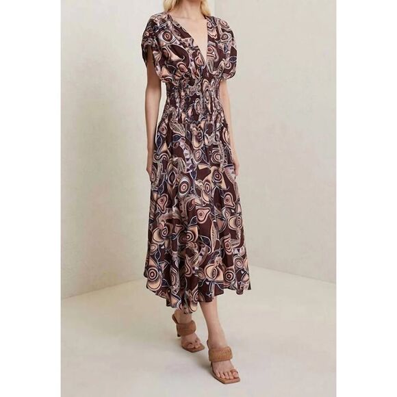 A.L.C. Lucia Dress - Bitter Chocolate MSRP $595 Size 2 - Picture 3 of 12